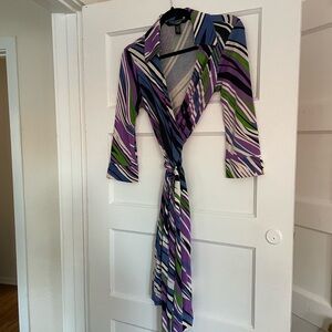 Vintage silk jersey DVF wrap dress